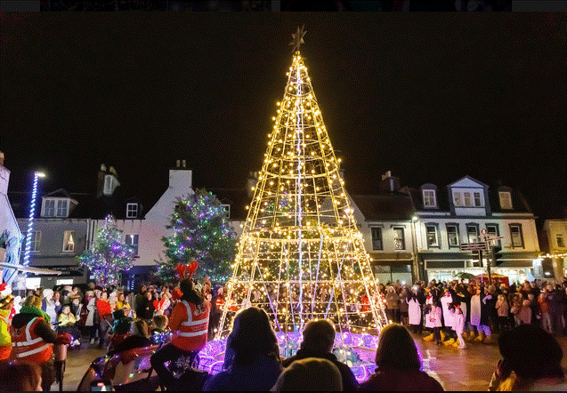 Fun and good company for lights switch-on